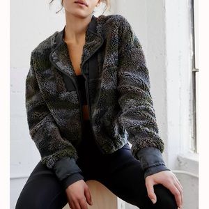 Free People Movement Camo Everest Fleece Jacket